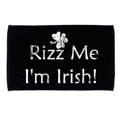 Rizz Me I'm Irish St Patrick's Day Microfiber Hand Towel