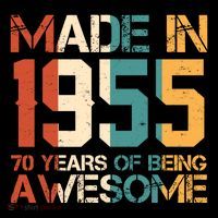 Retro Made In 1955 70 Years Of Being Awesome Birthday 7-Panel Snapback Hat
