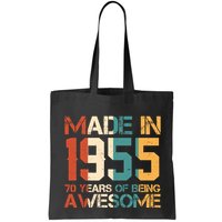 Retro Made In 1955 70 Years Of Being Awesome Birthday Bag