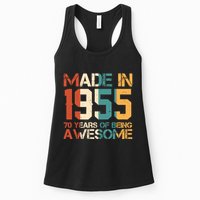 Retro Made In 1955 70 Years Of Being Awesome Birthday Womens Tank Top