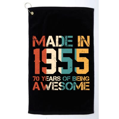 Retro Made In 1955 70 Years Of Being Awesome Birthday Golf Towel