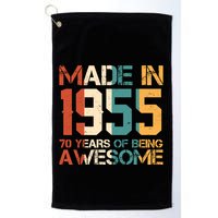 Retro Made In 1955 70 Years Of Being Awesome Birthday Golf Towel
