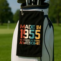 Retro Made In 1955 70 Years Of Being Awesome Birthday Golf Towel