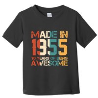 Retro Made In 1955 70 Years Of Being Awesome Birthday Toddler T-Shirt
