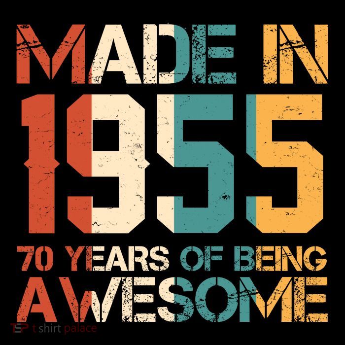 Retro Made In 1955 70 Years Of Being Awesome Birthday Short Acrylic Beanie
