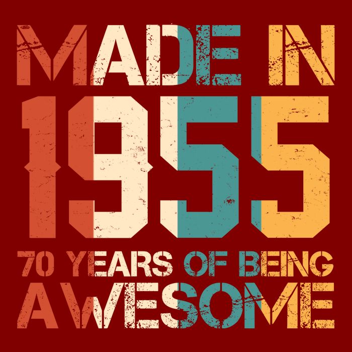 Retro Made In 1955 70 Years Of Being Awesome Birthday Performance Shirt