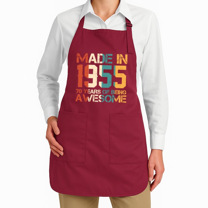 Retro Made In 1955 70 Years Of Being Awesome Birthday Apron