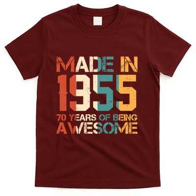 Retro Made In 1955 70 Years Of Being Awesome Birthday T-Shirt