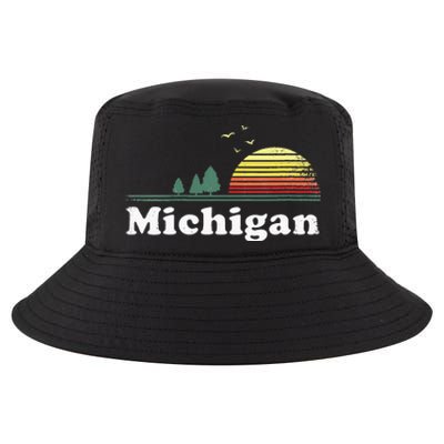 Retro Michigan Image Novelty Home MI State Souvenir Cool Comfort Performance Bucket Hat