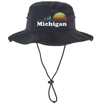 Retro Michigan Image Novelty Home MI State Souvenir Legacy Cool Fit Booney Bucket Hat