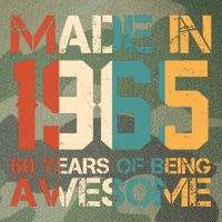 Retro Made In 1965 60 Years Of Being Awesome Birthday Legacy Tie Dye Trucker Hat