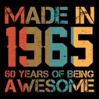 Retro Made In 1965 60 Years Of Being Awesome Birthday 16oz Travel Tumbler