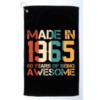 Retro Made In 1965 60 Years Of Being Awesome Birthday Golf Towel