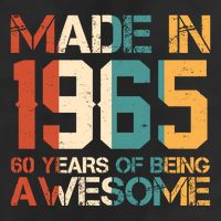Retro Made In 1965 60 Years Of Being Awesome Birthday Golf Towel