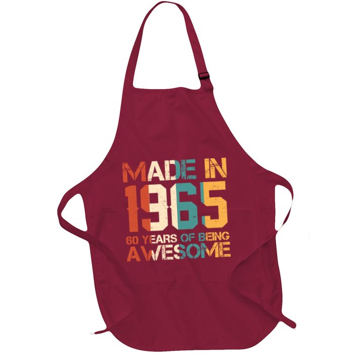 Retro Made In 1965 60 Years Of Being Awesome Birthday Apron