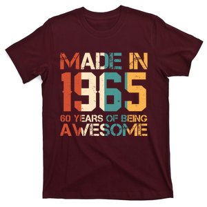 Retro Made In 1965 60 Years Of Being Awesome Birthday T-Shirt