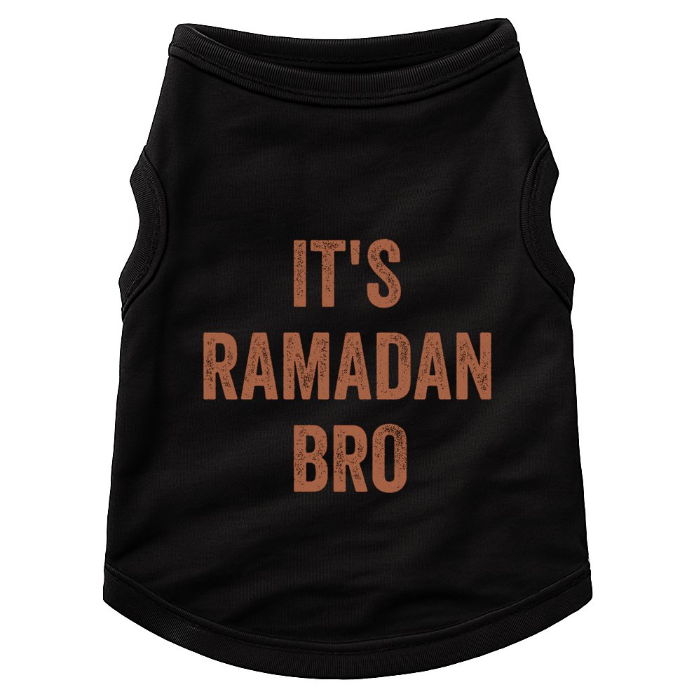 Ramadan Mubarak Its Ramadan Bro Gift Ramadan Kareem Doggie Tank