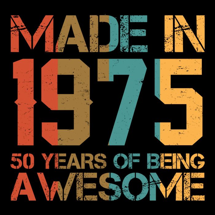 Retro Made In 1975 50 Years Of Being Awesome Birthday Mug