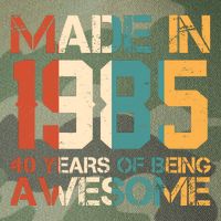Retro Made In 1985 40 Years Of Being Awesome Birthday Legacy Tie Dye Trucker Hat