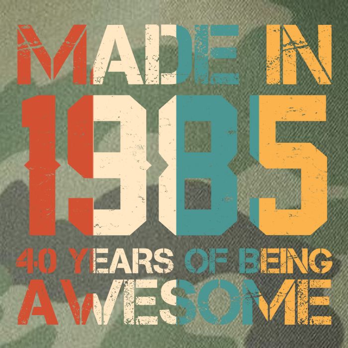 Retro Made In 1985 40 Years Of Being Awesome Birthday Legacy Tie Dye Trucker Hat