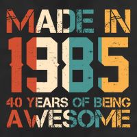 Retro Made In 1985 40 Years Of Being Awesome Birthday Cool Comfort Performance Bucket Hat