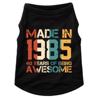 Retro Made In 1985 40 Years Of Being Awesome Birthday Doggie Tank