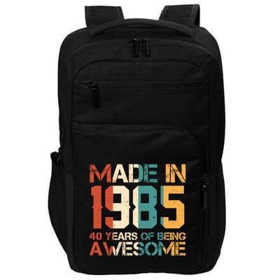 Retro Made In 1985 40 Years Of Being Awesome Birthday Impact Tech Backpack