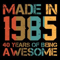 Retro Made In 1985 40 Years Of Being Awesome Birthday Mug