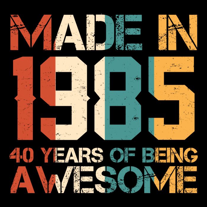 Retro Made In 1985 40 Years Of Being Awesome Birthday 16 in Basic Backpack
