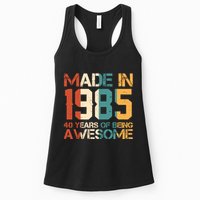 Retro Made In 1985 40 Years Of Being Awesome Birthday Womens Tank Top