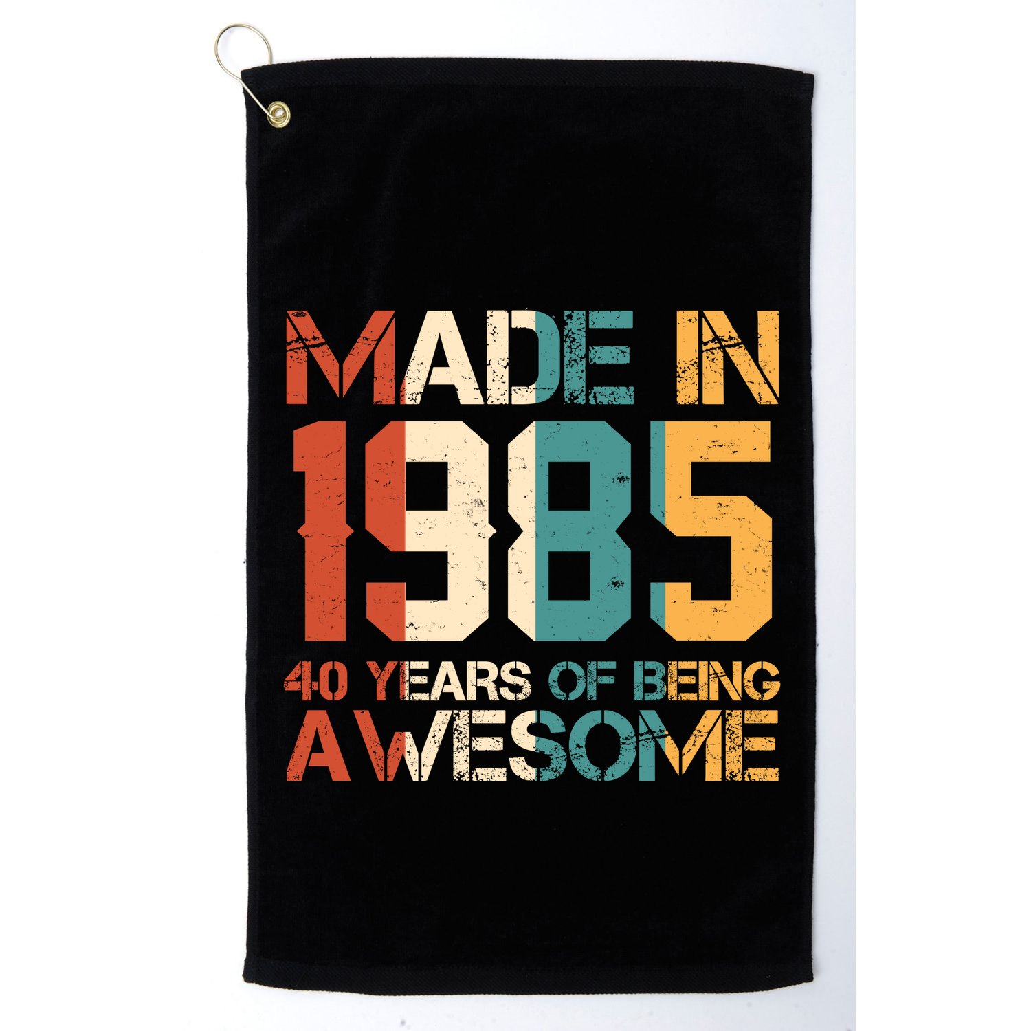 Retro Made In 1985 40 Years Of Being Awesome Birthday Golf Towel