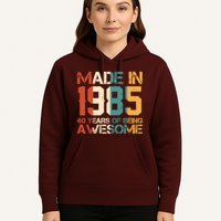 Retro Made In 1985 40 Years Of Being Awesome Birthday Hoodie