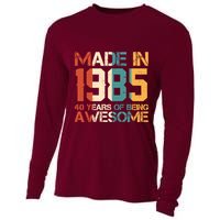Retro Made In 1985 40 Years Of Being Awesome Birthday Cooling Performance Long Sleeve Crew