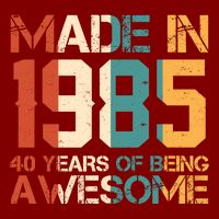 Retro Made In 1985 40 Years Of Being Awesome Birthday Cooling Performance Long Sleeve Crew
