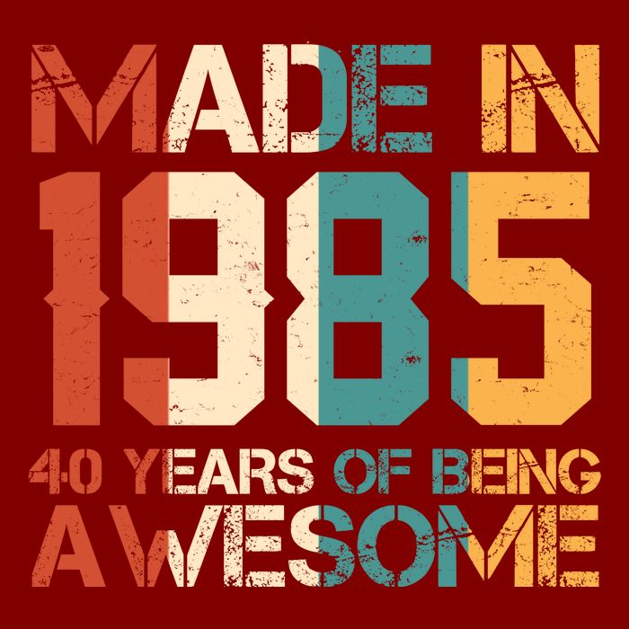 Retro Made In 1985 40 Years Of Being Awesome Birthday Cooling Performance Long Sleeve Crew