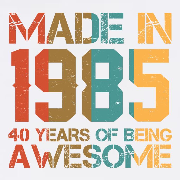 Retro Made In 1985 40 Years Of Being Awesome Birthday Garment-Dyed Sweatshirt