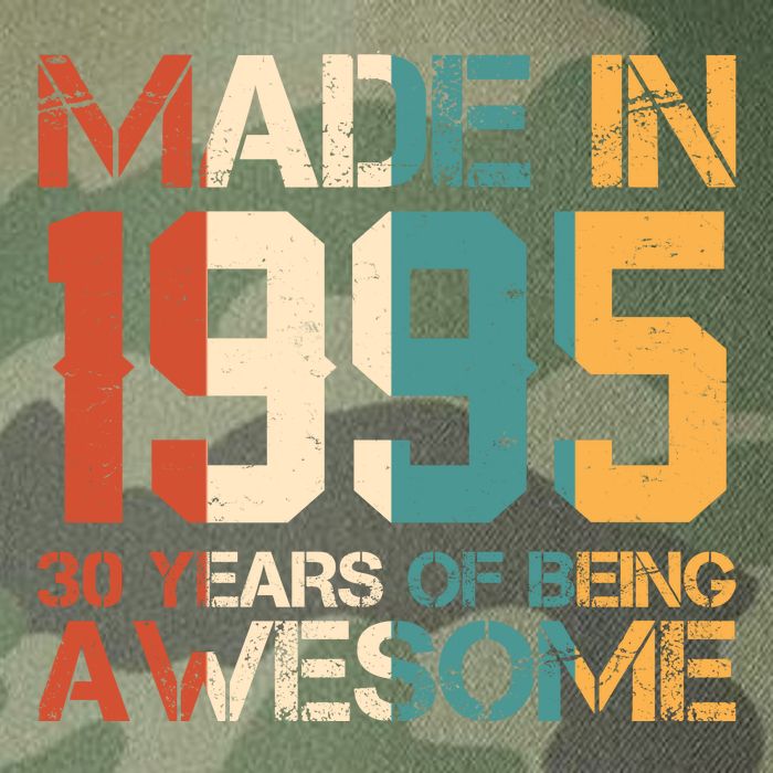 Retro Made In 1995 30 Years Of Being Awesome Birthday Legacy Tie Dye Trucker Hat