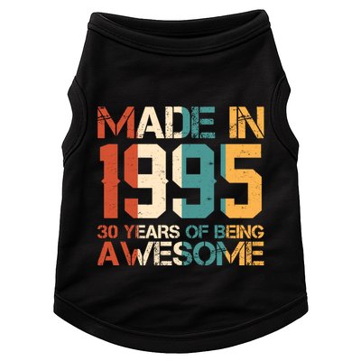 Retro Made In 1995 30 Years Of Being Awesome Birthday Doggie Tank