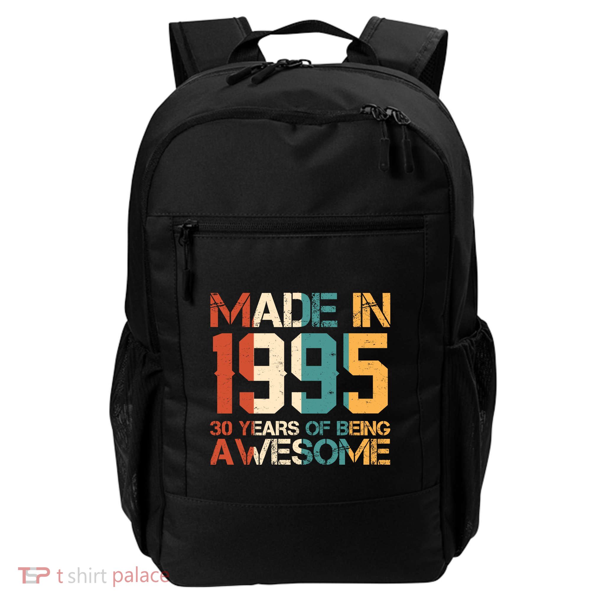 Retro Made In 1995 30 Years Of Being Awesome Birthday Daily Commute Backpack