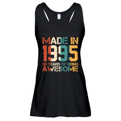 Retro Made In 1995 30 Years Of Being Awesome Birthday Ladies Essential Flowy Tank