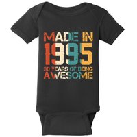 Retro Made In 1995 30 Years Of Being Awesome Birthday Baby Bodysuit