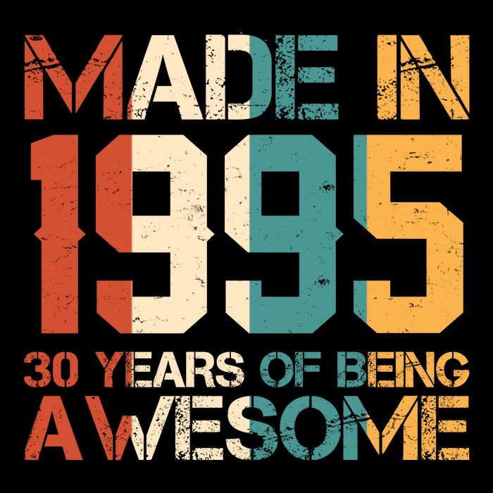 Retro Made In 1995 30 Years Of Being Awesome Birthday Baby Bodysuit