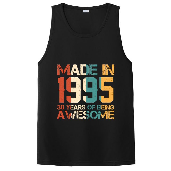 Retro Made In 1995 30 Years Of Being Awesome Birthday PosiCharge Competitor Tank