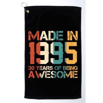Retro Made In 1995 30 Years Of Being Awesome Birthday Golf Towel