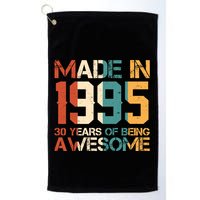 Retro Made In 1995 30 Years Of Being Awesome Birthday Golf Towel