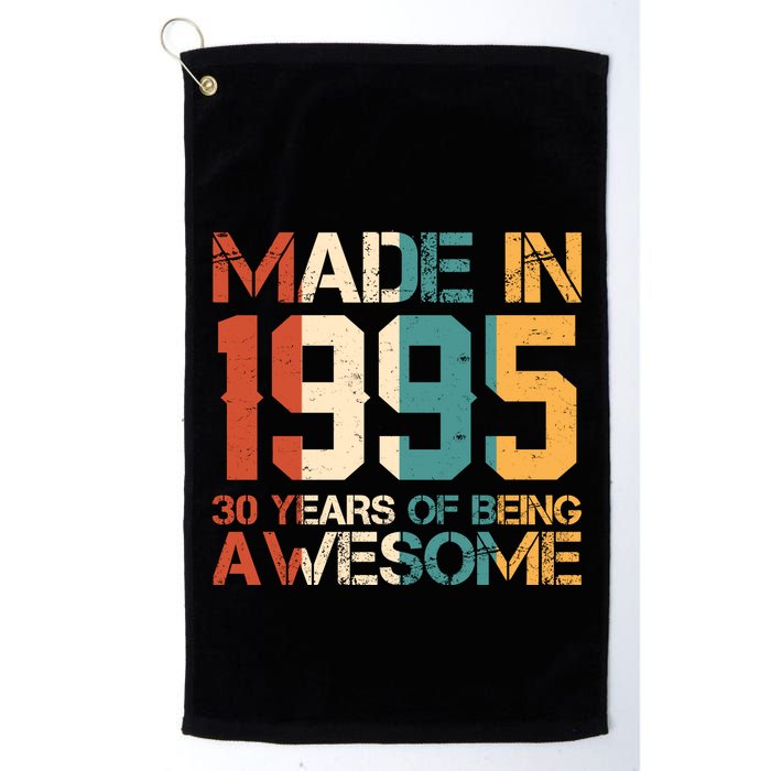 Retro Made In 1995 30 Years Of Being Awesome Birthday Golf Towel