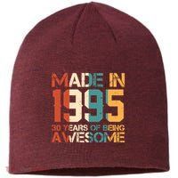 Retro Made In 1995 30 Years Of Being Awesome Birthday Sustainable Beanie