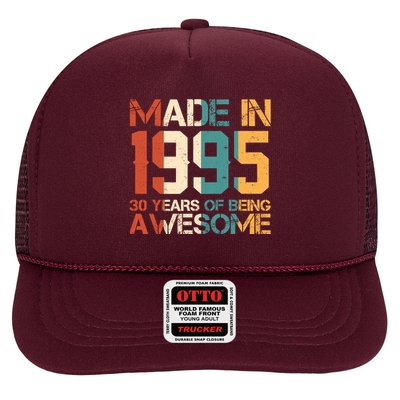 Retro Made In 1995 30 Years Of Being Awesome Birthday Trucker Hat