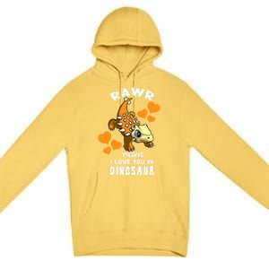 Rawr Means I Love You In Dinosaur Baby Ankylosaurus Design Sweatshirt Premium Pullover Hoodie