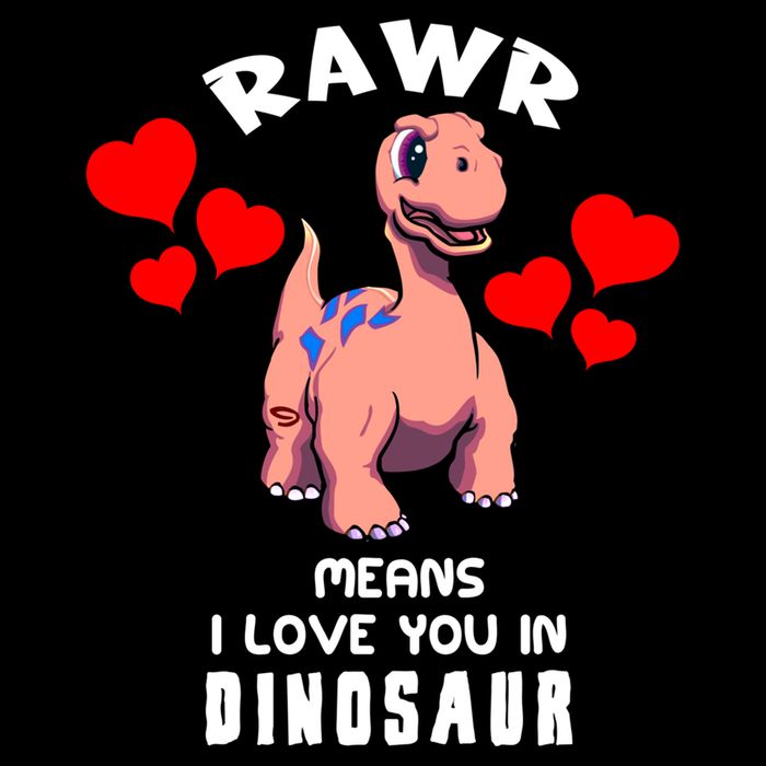 Rawr Means I Love You In Dinosaur Brontosaurus Design Gift Cooling Performance Crew T-Shirt